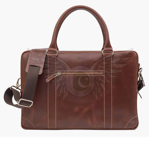 Bolso para Portátil Casual, Duradero, de Cuero Genuino, Unisex, con Correa para el Hombro y Personalización para Uso Profesional y de Oficina - Product Image 4