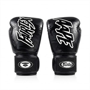 ถุงมือชกมวย Fairtex แบบกำหนดเอง OEM หนังแท้ 100% สำหรับมืออาชีพ น้ำหนักเบา สำหรับฝึกซ้อมและแข่งขัน สำหรับผู้ใหญ่และศิลปะการต่อสู้ - Product Image 2