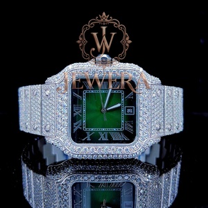 Montre de luxe pour homme en moissanite et diamant, idéale pour les fêtes, mariages et les looks de célébrités, disponible au meilleur prix pour la vente en gros. - Product Image 1