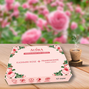 Tazas de resina de incienso indio natural Premium Sambrani Religioso Havan Dhoop Caja de 12 piezas de larga duración Precio de fábrica de etiqueta privada - Product Image 1