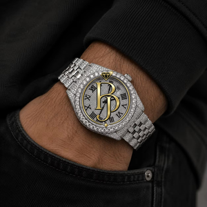 Montre à quartz de luxe pour homme Briva, bracelet en acier inoxydable, boîtier, affichage analogique, fermoir pliant de sécurité, cadran en verre de 25 mm, écologique - Product Image 6