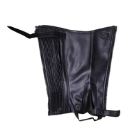 Demi-chaps en cuir pour cavalier adulte, personnalisés, élégants, durables et confortables, avec boucle de style western