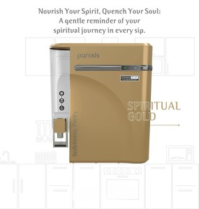 Purificador de agua PUROSIS GOLD RO con sistema de zinc, cobre y alcalino TDS, capacidad de almacenamiento de 9L, indicador LED, material de grado alimenticio, AUTO FLUSH - Product Image 1