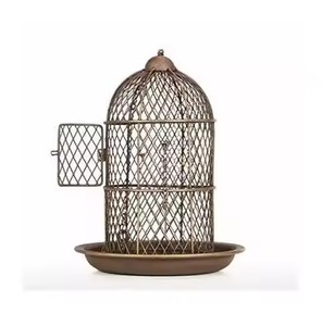 Comedero para Pájaros de Madera Natural con Techo Oscuro, Tipo Mesa, con Dos Techos, Plataforma para Alimentación Diaria de Aves Silvestres en Exteriores - Product Image 4