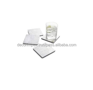 Round <b>Coasters</b> Sublimation Blank Aluminum Glossy <b>Drink</b> <b>Coasters</b> Support Laser Logo Customization - Product Image 3