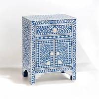 Table console de salon Belladec en os incrusté, moderne, faite à la main, écologique, légère, pour une décoration intérieure de luxe