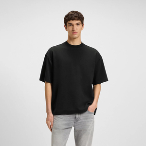 T-shirts en coton épais imprimés sur mesure, de haute qualité, coupe ample et oversize, style streetwear pour hommes - Product Image 6