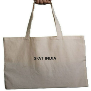 100% Organic Cotton Tote Bag Large Capacity Premium Quality Eco-Friendly Recyclable Customizable Silk Screen Printed Logo Strong - Product Image 4
