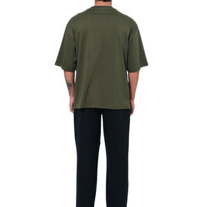 T-shirt pour homme brodé sur mesure de haute qualité, 100% coton, tissu tricoté lourd, taille plus, design luxueux - Product Image 5