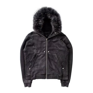 Urban Fashion Double Hood Hoodie Oversized Fit Premium Streetwear Hoodie Winter Warm Cotton Hoodie Men Women Supplier - Product Image 5