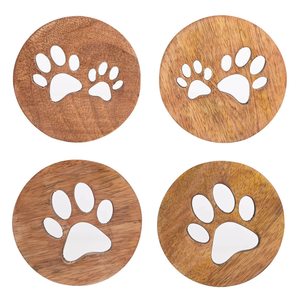 Posavasos de Madera de Nogal, Teca, Mango y Acacia de FAIZA CRAFT, Estilo Moderno y Clásico de Lujo, Diámetro y Grosor Personalizables, Precio de Fábrica - Product Image 6