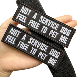 Custom <b>Name</b> Embroidered Patch Rectangle Iron-On Sew-On Biker Patches With Text Phone Number For Cloth Decoration - Product Image 6