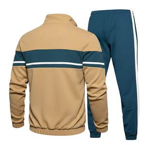 Men's Solid Fleece Breathable Tracksuit Full Zipper Turn-<b>down</b> Collar Sweatshirt Side Pockets Drawstring <b>Pants</b> Casual Winter Wear - Product Image 5