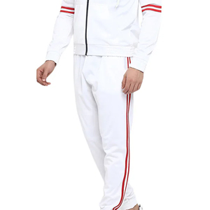 Ensemble de survêtement en molleton de coton pour hommes, sweat à capuche et pantalon de jogging, fermeture éclair intégrale, vêtements de sport décontractés personnalisés pour hommes - Product Image 4
