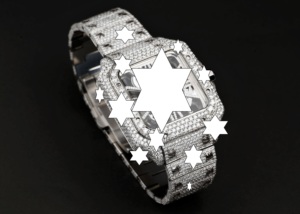นาฬิกา Iced Out ทรงสี่เหลี่ยม สำหรับผู้ชาย ระบบจักรกล หรูหรา สไตล์ฮิปฮอป ประดับเพชรโมอิสซาไนต์ - Product Image 3