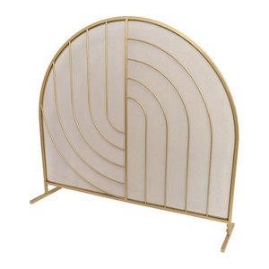 Protector de Chispas para Chimenea, de Metal, Estilo Halo, Geométrico Contemporáneo, Independiente, Decorativo - Product Image 3