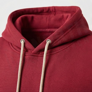 Chándal Rojo con Capucha para Hombre, Manga Larga, Color Sólido, Ropa Deportiva Informal con Bolsillos con Cordón, para Otoño - Product Image 4