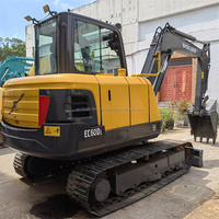 Excavatrice utilisée Suède 5 tonnes Excavatrice utilisée VOLVO EC60DL Excavatrice à vendre