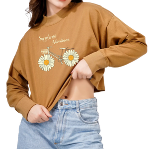 Sweat-shirt classique à col rond élégant - Pull doux et confortable à manches longues pour usage décontracté, 100 % polyester, coupe décontractée, chaud, hiver, ODM - Product Image 6