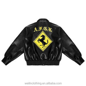 Hot Selling Customizable XS Men's Winter Jacket High Street Style <b>Cow</b> Skin Canvas Eco-Friendly Breathable Windproof Front - Product Image 6
