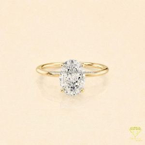 Anillo de Compromiso de Moissanita de Diseño Ecológico para Bodas y Eventos Especiales, Disponible a un Precio Competitivo - Product Image 1