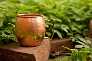 Juego de tazas de cobre para bebidas, tazas reutilizables para jardín, tazas de cóctel premium, duraderas, para servir, de colección. - Product Image 5