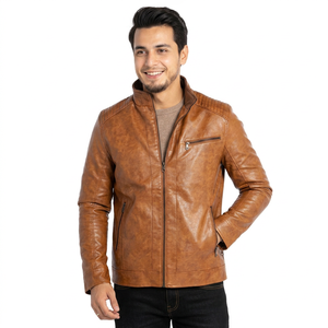 High quality <b>mens</b> leather fashion <b>jackets</b> stylish <b>long</b> sleeve outerwear genuine leather <b>jacket</b> durable design <b>jacket</b> for <b>men</b> - Product Image 1