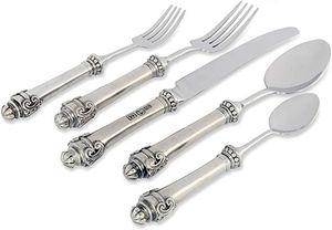Modern Stainless Steel Cutlery <b>Set</b> Modern <b>Flatware</b> <b>Set</b> Spoon Fork Knife Dining Tableware <b>Set</b> - Product Image 3