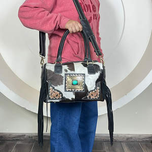 OEM ODM กระเป๋าหนังสะพายข้างสำหรับผู้หญิง, กระเป๋าหนังวัวแนววินเทจ - Product Image 4