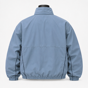 Chaqueta Cortavientos Ligera Personalizada para Hombre, Resistente al Agua, con Cierre Completo y Cuello Alto, Fabricante OEM ODM, Venta al Por Mayor - Product Image 2