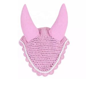 Top Quality Custom Polyester Cotton <b>Mesh</b> Ear Bonnet Equine Fashion Horse Fly Veil - Product Image 3