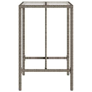27.6 da Bar con Patio in Rattan grigio \ "x27.6 \" x43.3 \ "eleganti mobili da esterno - Product Image 6
