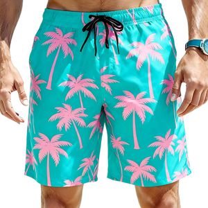 <b>Men</b> Brazilian Lobster Print 1 Piece Swim Trunks Quick Dry Beach Shorts Lightweight Bathing Suit with Pockets Drawstring Swimwear - Product Image 2