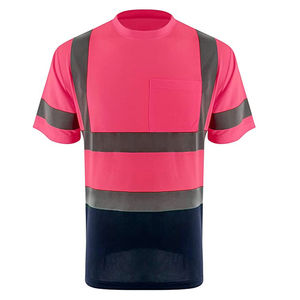 เสื้อยืดสะท้อนแสงแบบ OEM สำหรับกีฬา งานก่อสร้าง ถนน ปลอดภัย แขนสั้น คอปก ไฮวิส สำหรับผู้ชาย ทำกิจกรรมกลางแจ้ง - Product Image 3