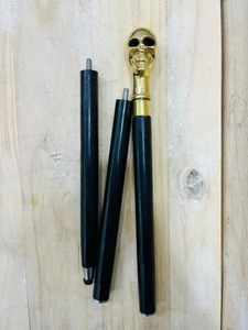 Bastón Multifuncional con Mango de Latón Pulido - Bastón de Madera de Palisandro - Plegable en 3 Secciones - Uttarakhand - Product Image 4