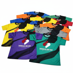 เสื้อยืดกีฬาผู้ชายแบบกำหนดเอง แห้งเร็ว ระบายอากาศได้ดี เสื้อเจอร์ซีย์สำหรับฝึกซ้อม แบบซับลิเมชั่น ชุดทีม ขายส่ง - Product Image 6