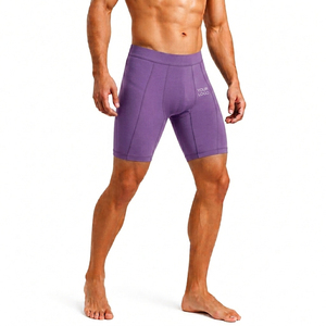 Nouveauté : Shorts de compression sportifs pour hommes, taille élastique, logo personnalisé, shorts de course athlétiques - Product Image 3