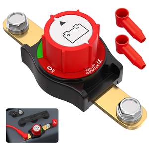 Interruptor de desconexión principal de batería de poste lateral 275A 12-48VDC para vehículos marinos, RV, coches y barcos - Product Image 1