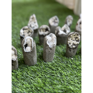 Cristaux d'okenite autoportants de haute qualité, minéraux naturels pour collection, décoration intérieure et cadeaux - Product Image 3