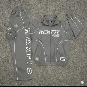 Rexfit Sports 2026 New Whole Sale Breathable <b>Reflective</b> Men Activewear Set 2 Piece Windbreaker <b>Jacket</b> and Pants For Men - Product Image 6