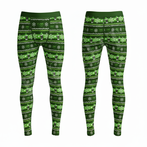 Leggings de compression personnalisés en gros, style OEM ODM, collants thermiques de sport, pantalons de fitness imprimés sur mesure pour hommes - Product Image 5
