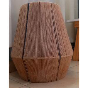 Lámpara Colgante Moderna Boho de Yute, Tejida a Mano con Fibra Natural, Lámpara de Techo de Cuerda Escalonada para Hotel o Restaurante - Product Image 5