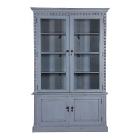 Vitrine antique, armoire de présentation classique, bibliothèques en bois, étagères à livres conçues pour l'intérieur des maisons de style européen.