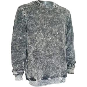 Sudadera con capucha antiarrugas para hombre, lavado ácido, cuello redondo, precio económico, venta al por mayor, nueva llegada - Product Image 6