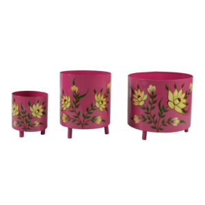 Macetas Pintadas a Mano Hechas a Mano con Diseños Pintados a Mano de la Mejor Calidad, Macetas de Hierro para Interiores y Exteriores, Precio Accesible - Product Image 3