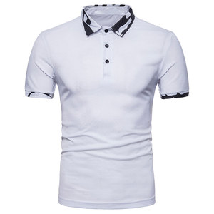 Chemise décontractée pour homme en coton respirant, jersey à séchage rapide, col carré, anti-plis, personnalisable avec logo, impression numérique – Vente en gros - Product Image 1