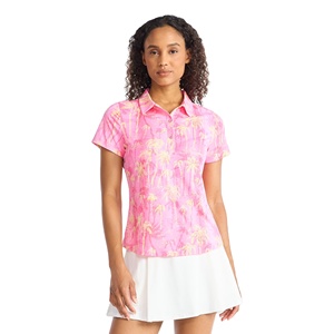 Most Demanding Causal Printed Women's Oversized Fashionable Polo Shirts Custom Design Turn <b>Down</b> Collar Short Sleeve Polo - Product Image 2