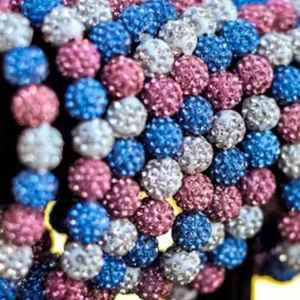 Conjunto de Pulseras Brillantes Jack and Jill, Pulseras Elásticas Apilables con Cuentas de Cristal, Joyería de Moda Brillante para Mujeres y Niñas - Product Image 5