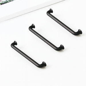 Eco-friendly Modern Zinc Alloy Bar <b>Pull</b> Matte Black Minimalist Cabinet Handle For Kitchen Bathroom Bedroom Nightstands Furniture - Product Image 2