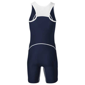 Singlet de Lucha Azul para Hombre, Ajustado, de Spandex y Nailon Elástico, Ropa Deportiva Cómoda, Talla Adulto, Fabricante OEM ODM - Product Image 5